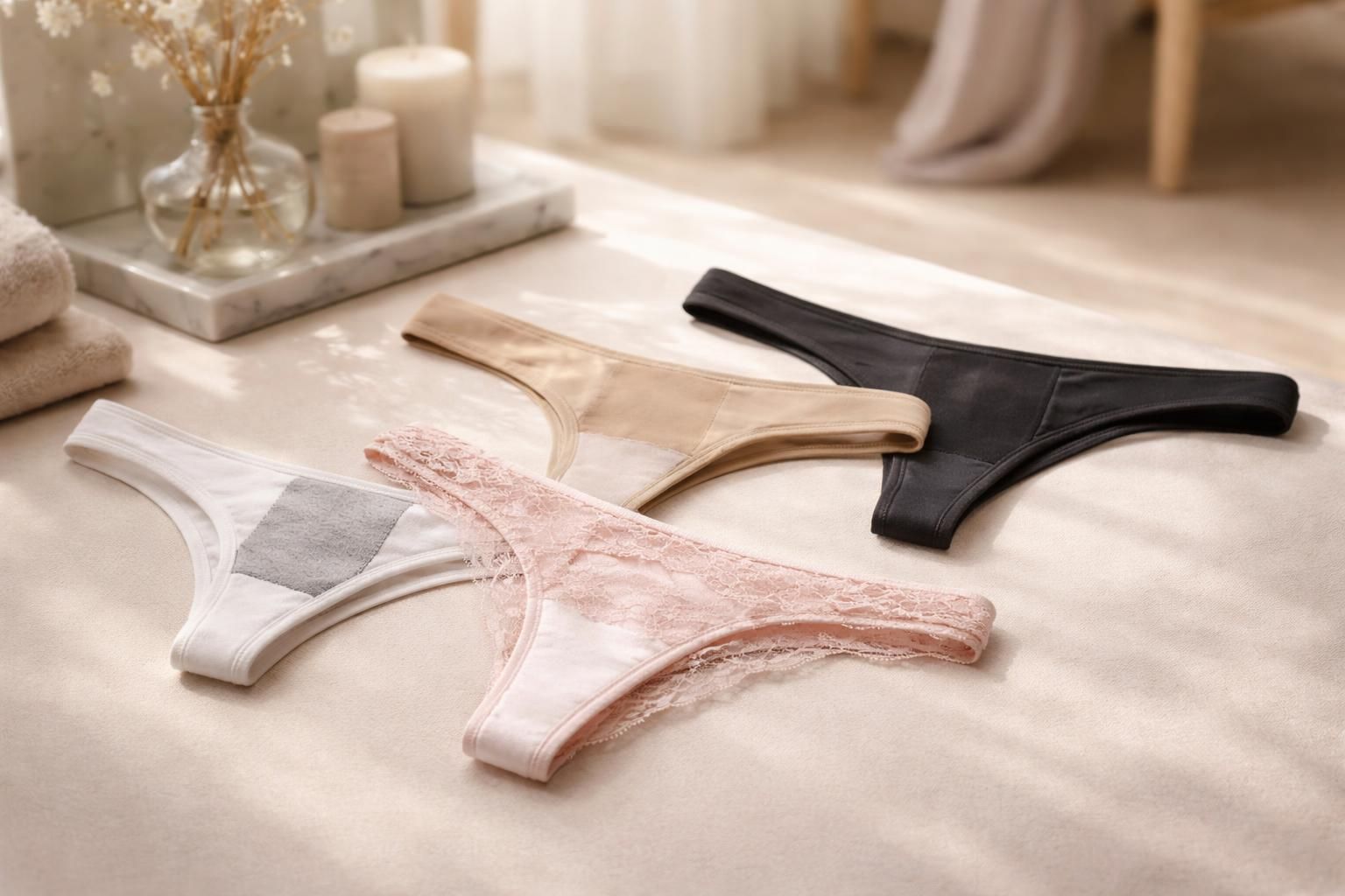 découvrez notre comparatif des strings menstruels pour trouver la protection optimale alliant confort et discrétion pendant vos règles.