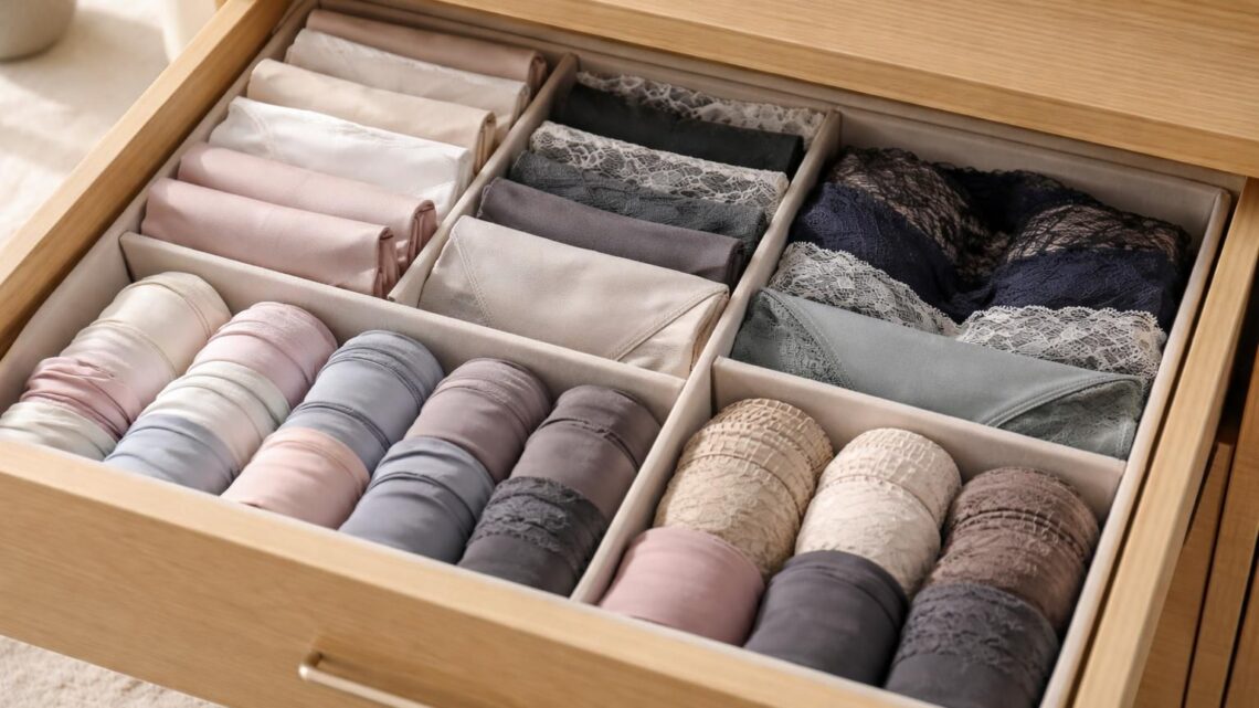 Comment bien ranger ses slips pour optimiser ses tiroirs de lingerie