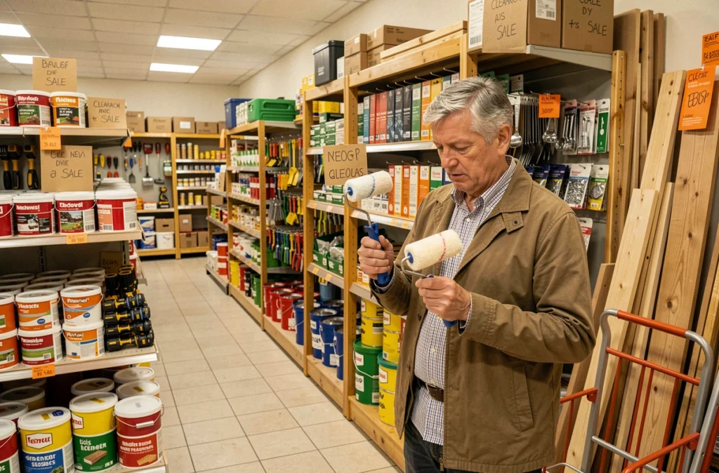 Rayon bricolage de Mr.Bricolage Bois-Colombes avec outils, peintures et produits déstockés en promotion